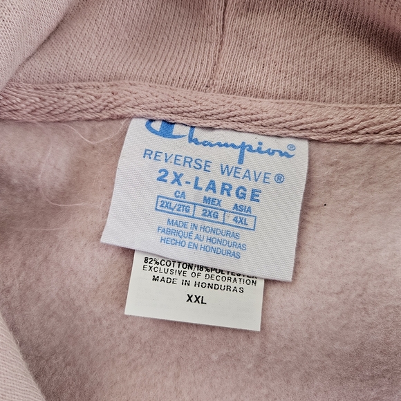 Champion Reverse Weave Blushing Peach Hoodie Size XXL - Picture 4 of 7